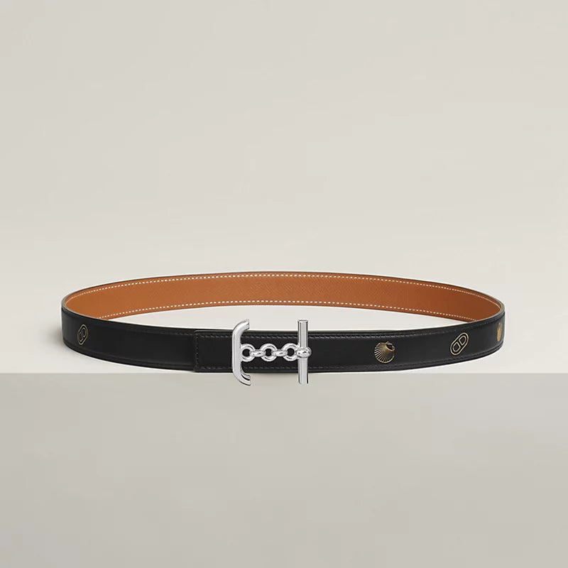 Ancre Marin Belt Buckle & Reversible Leather Strap 24 MM