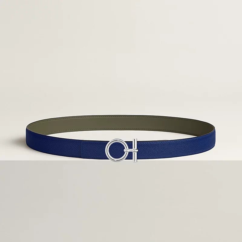 Flot belt Buckle & Hermès Sur Mer Reversible Leather Strap 24 MM