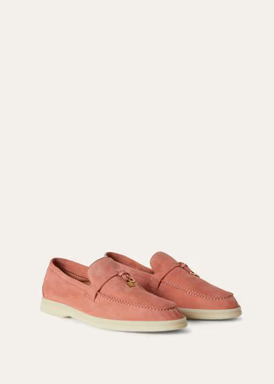 Tango Red - Lilac Wagasa Summer Charms Walk Loafer  Suede