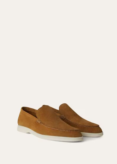 Classic Beige - Gull Gray  LORO PIANA  Summer Walk Loafer