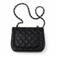 Quilted Classic Square Flap Bag in Leather - Black- Caviar Silver Hardware - Mini 18 CM 01