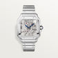 Santos de Cartier Large 39.8mm Steel Blue Crown Skeleton Dial Steel Bracelet Manual-Winding Watch