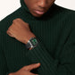 Santos de Cartier Large 39.8mm Steel Green Crown Green Dial Steel Bracelet Self-Winding Watch