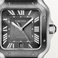 Santos de Cartier Large 39.8mm Steel ADLC Bezel Gray Dial Steel Bracelet Self-Winding Watch
