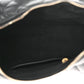 Shiny Lambskin Quilted Trendy Pockets Hobo Black