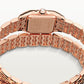 Panthère Small 30.3mm x 22.0mm Rose Gold Diamond Case Diamond Crown Silvered Dial Rose Gold Bracelet Quartz Watch