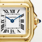 Panthère Small 30.3mm x 22.0mm Yellow Gold Blue Crown Silvered Dial Yellow Gold Bracelet Quartz Watch