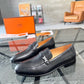 Black Leather Loafers