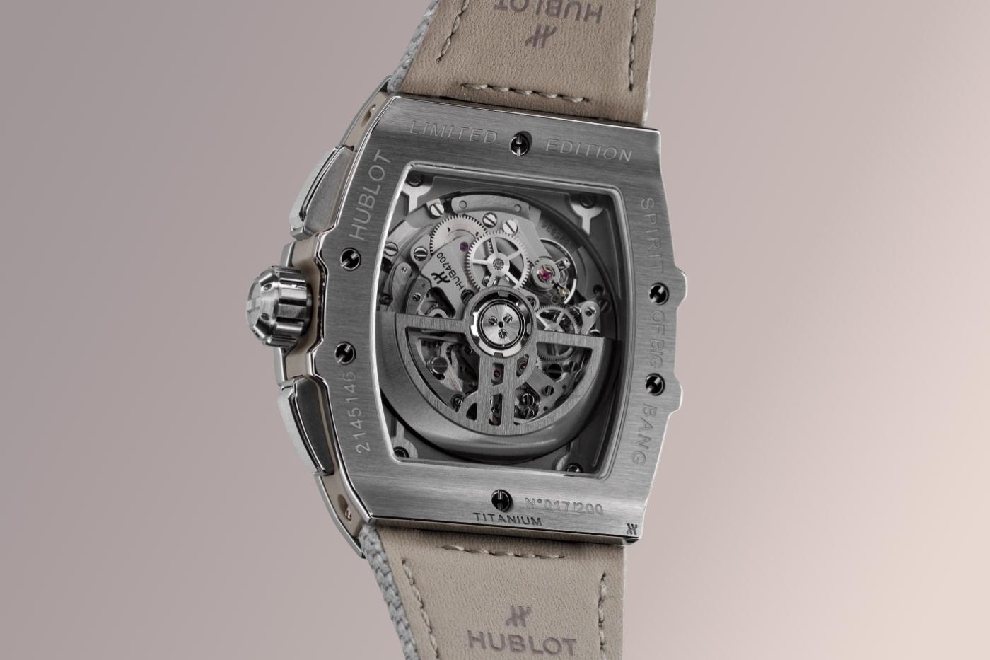 Spirit of Big Bang Essential Taupe 42 mm Titanium Skeleton Chronograph Watch