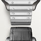Santos de Cartier Skeleton Large 39.8mm Steel Gray Crown Skeleton Dial Steel Bracelet Manual-Winding Watch