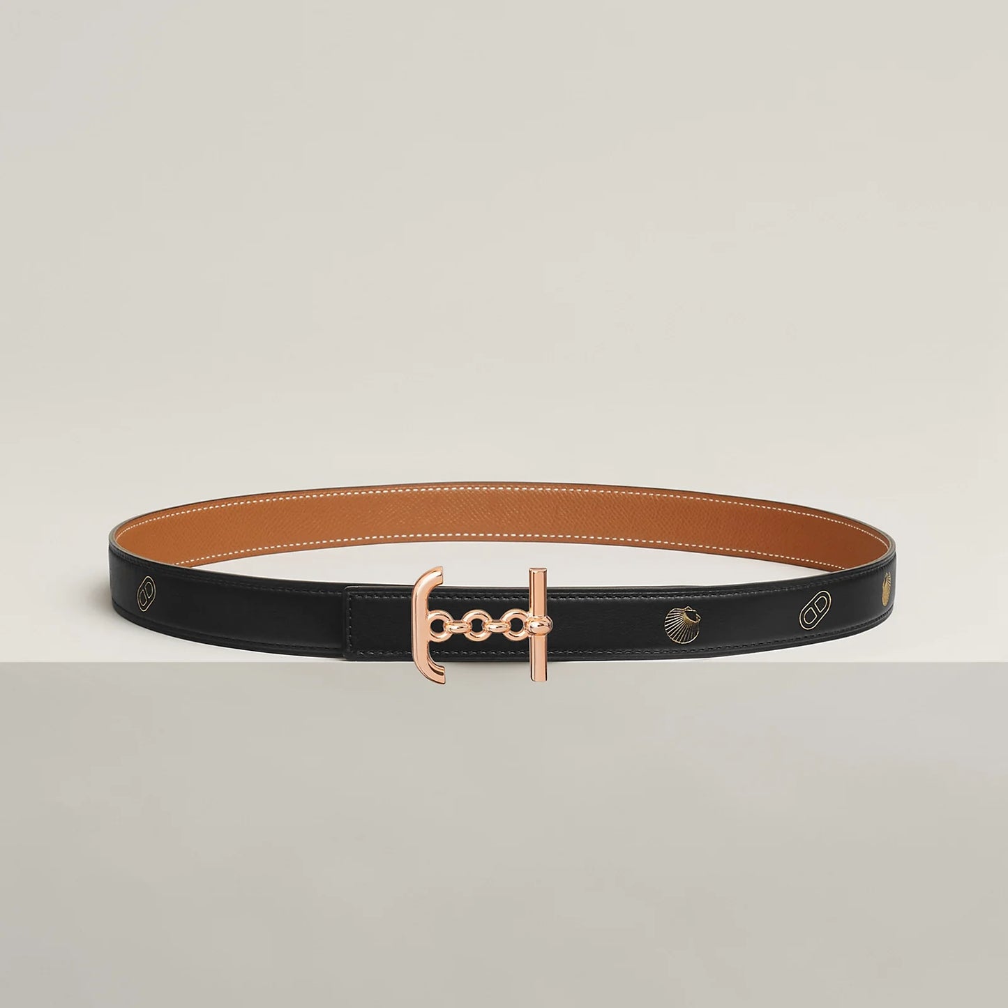 ANCRE MARIN BELT BUCKLE & REVERSIBLE LEATHER STRAP 24 MM