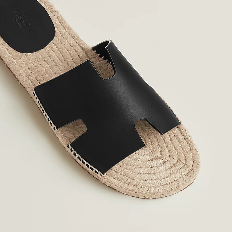 Noir - Vert Bouteille Antigua Espadrille