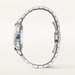 Santos de Cartier Large 39.8mm Steel Blue Crown Satin Sunray Dial Steel Bracelet Self-Winding Watch