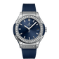 Classic Fusion Titanium Blue Diamonds 33 mm