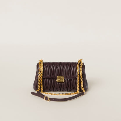 Miu Miu Matelassé Nappa Leather Shoulder Bag