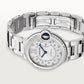 Ballon Bleu 33mm Steel Automatic Diamond Bezel Silver Guilloché Dial Steel Bracelet Watch
