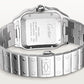 Santos de Cartier Large 39.8mm Steel ADLC Bezel Gray Dial Steel Bracelet Self-Winding Watch