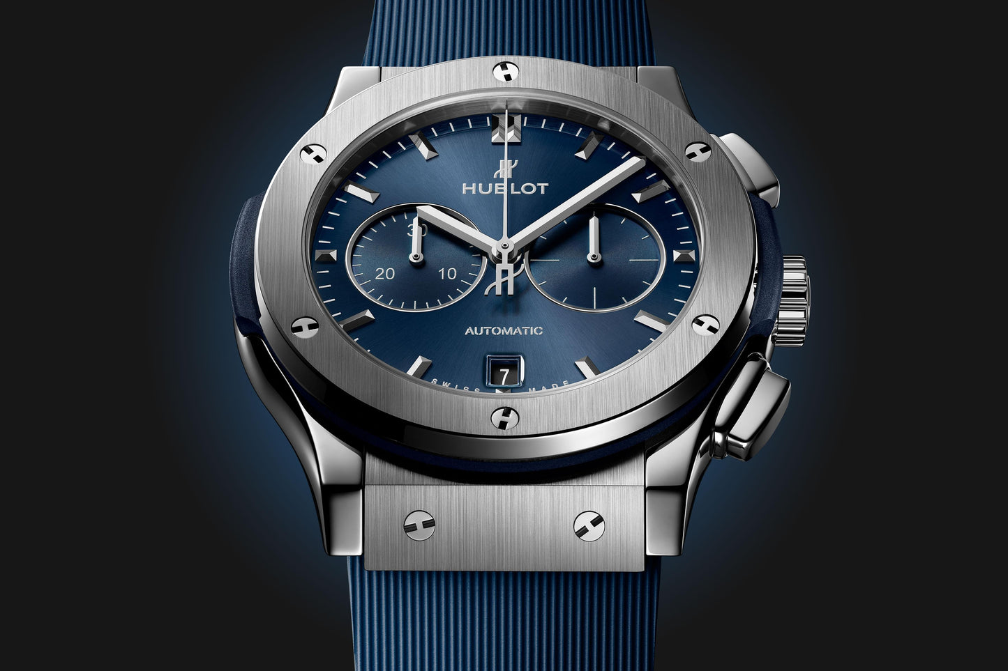 Classic Fusion Chronograph Titanium Blue Watch