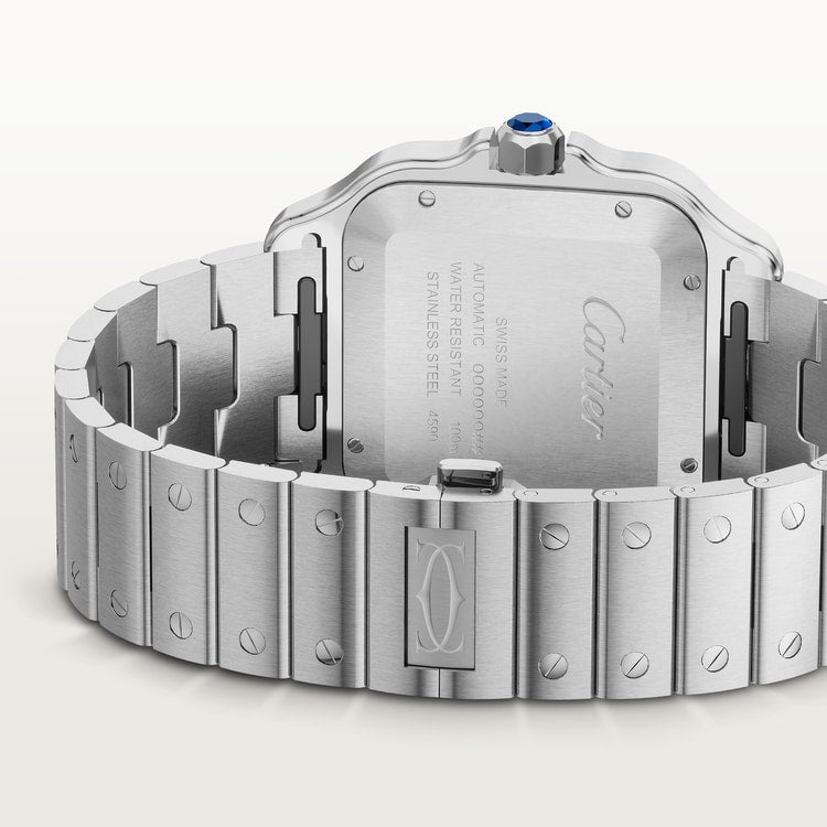 Santos de Cartier Large 39.8mm Steel Graduated Blue Dial Steel Bracelet Self-Winding Watch