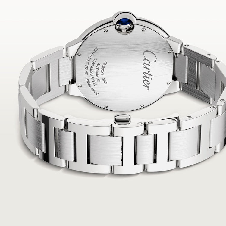 Ballon Bleu 42mm Steel Automatic Silver Guilloché Dial Steel Bracelet Watch