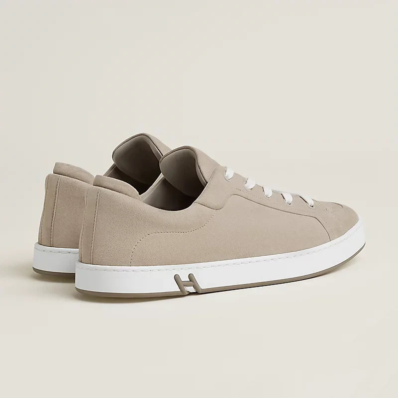 beige Lin - Brun Fumé Kid Sneaker
