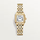 Panthère Small 30.3mm x 22.0mm Yellow Gold Diamond Bezel Diamond Crown Silvered Dial Yellow Gold Bracelet Quartz Watch