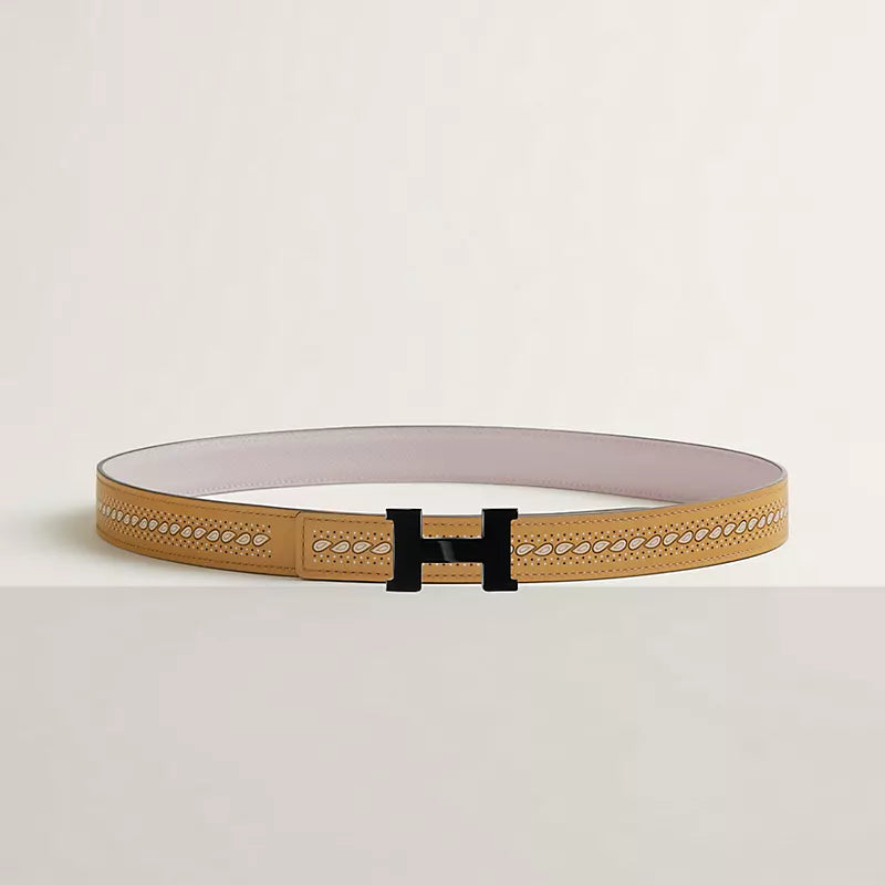 Mini Constance So Black Belt Buckle & Reversible Leather Strap 24 MM