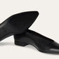 Black - Fireplace Rebecca Ballet Flat  Calfskin