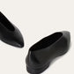 Black - Fireplace Rebecca Ballet Flat  Calfskin