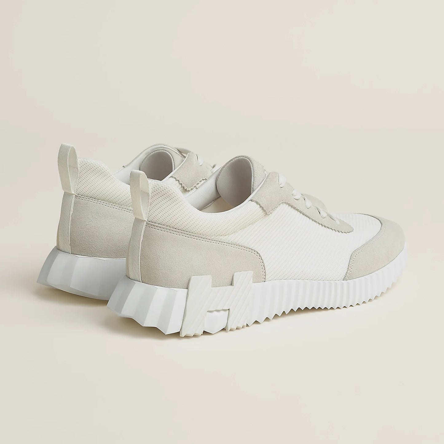 Étoupe - Blanc1  Bouncing Sneaker