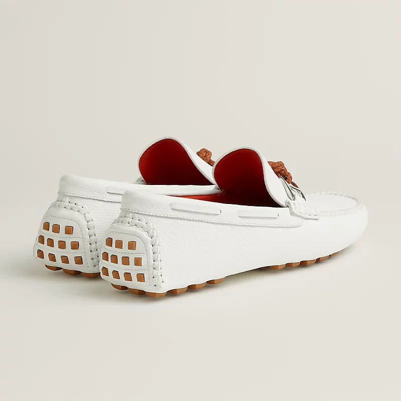 Blanc -  Gris Orage  Alessandro Loafer