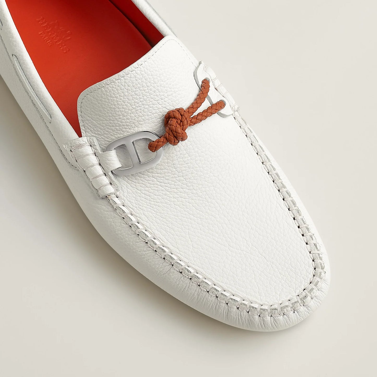 Blanc -  Gris Orage  Alessandro Loafer