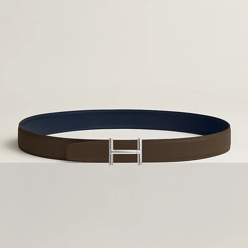 Hisseo Belt Buckle & Reversible Leather Strap 32 MM