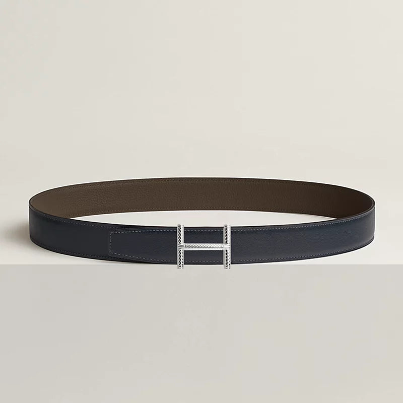 Hisseo Belt Buckle & Reversible Leather Strap 32 MM