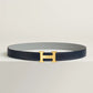 H Martelee Belt Buckle & Reversible Leather Strap 32 MM