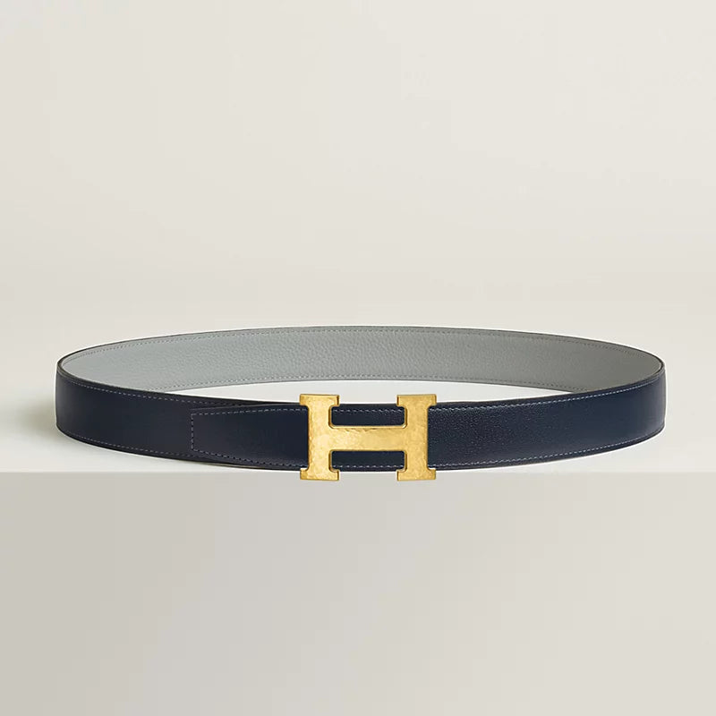 H Martelee Belt Buckle & Reversible Leather Strap 32 MM