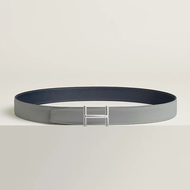 Hisseo Belt Buckle & Reversible Leather Strap 32 MM
