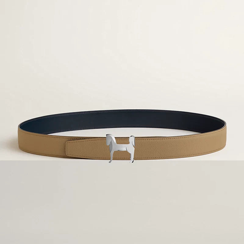 Panache Belt Buckle & Reversible Leather Strap 32 MM