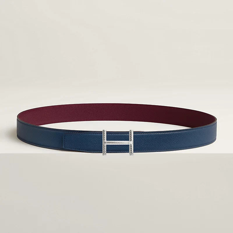 Hisseo Belt Buckle & Reversible Leather Strap 32 MM