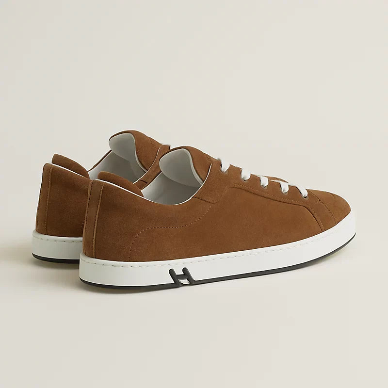 beige Lin - Brun Fumé Kid Sneaker
