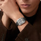 Santos-Dumont Skeleton 31mm x 43.5mm Steel Gray Lacquer Gray Alligator Strap Self-Winding Watch