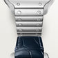 Santos de Cartier Medium 35.1mm Steel Blue Dial Steel Bracelet Self-Winding Watch