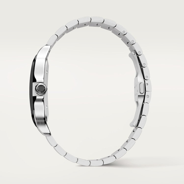 Santos de Cartier Large 39.8mm Steel ADLC Bezel Gray Dial Steel Bracelet Self-Winding Watch