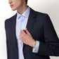 Santos de Cartier Small 34.5mm x 27mm Yellow Gold Blue Crown Silver Sunray Dial Yellow Gold Bracelet Quartz Watch