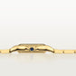 Panthère Mini 22mm x 30.3mm Yellow Gold Blue Sapphire Crown Silvered Dial Yellow Gold Bracelet Quartz Watch