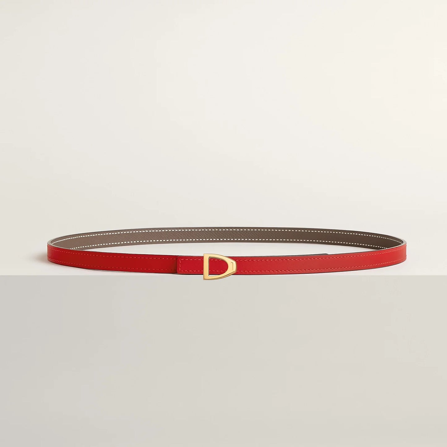 Cavaliere Belt Buckle & Reversible Leather Strap 13 MM