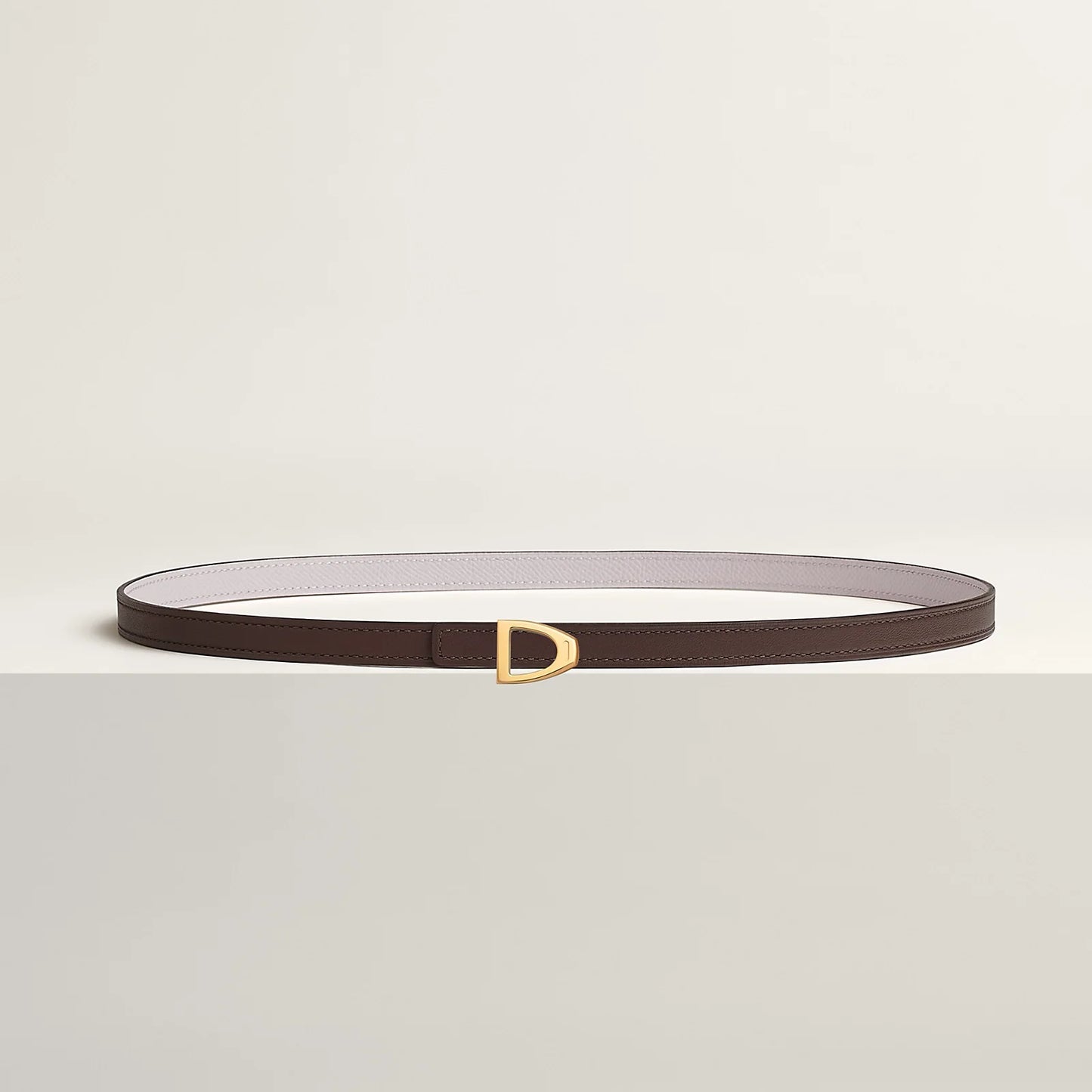 Cavaliere Belt Buckle & Reversible Leather Strap 13 MM