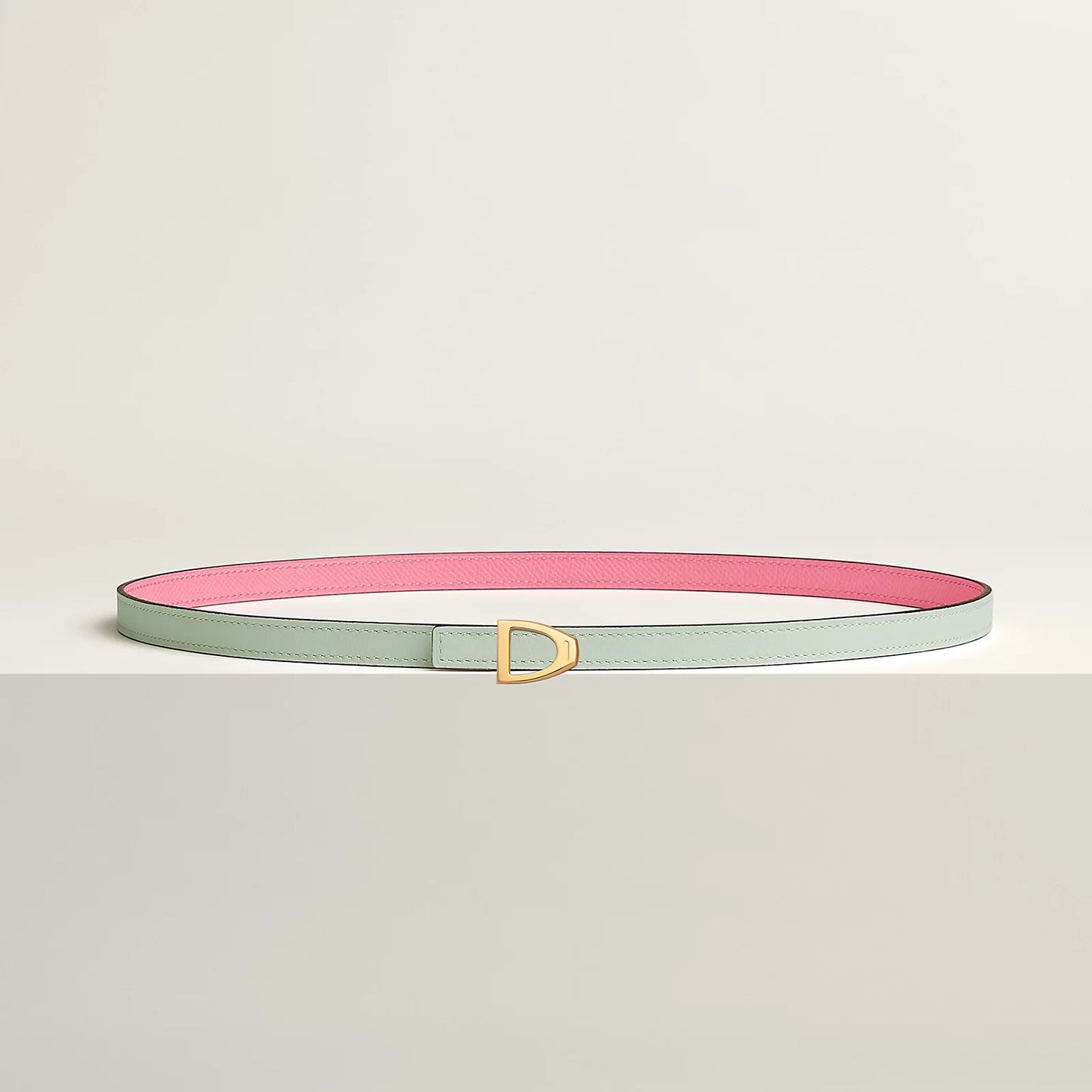 Cavaliere Belt Buckle & Reversible Leather Strap 13 MM