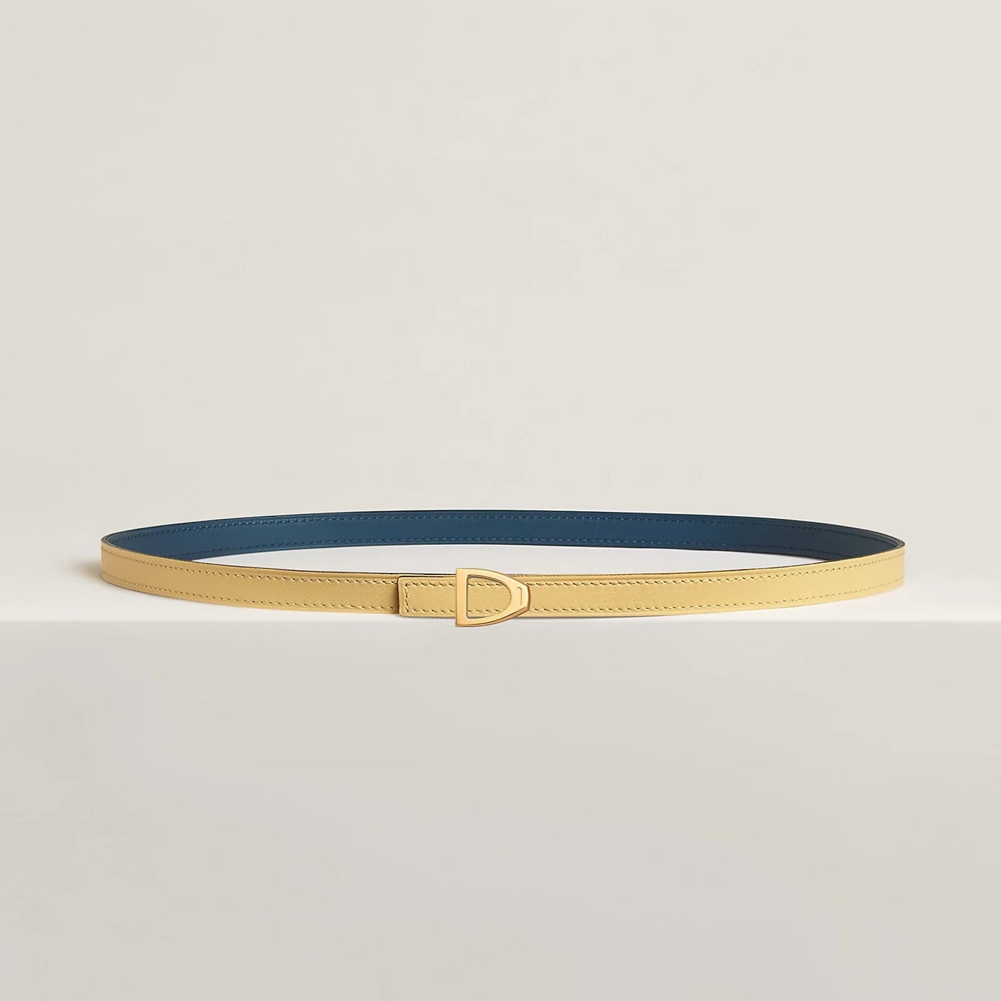 Cavaliere Belt Buckle & Reversible Leather Strap 13 MM