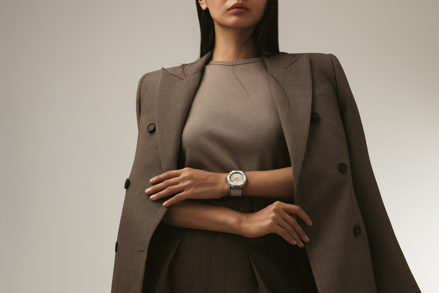 Classic Fusion Essential Taupe Titanium Watch